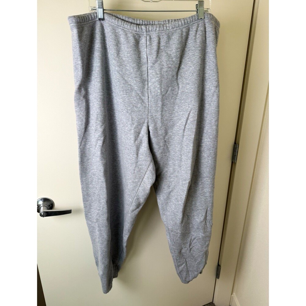 Skims Gray Cotton Blend Sweatpants Jogger Plus Size 2X Adjustable Waistband